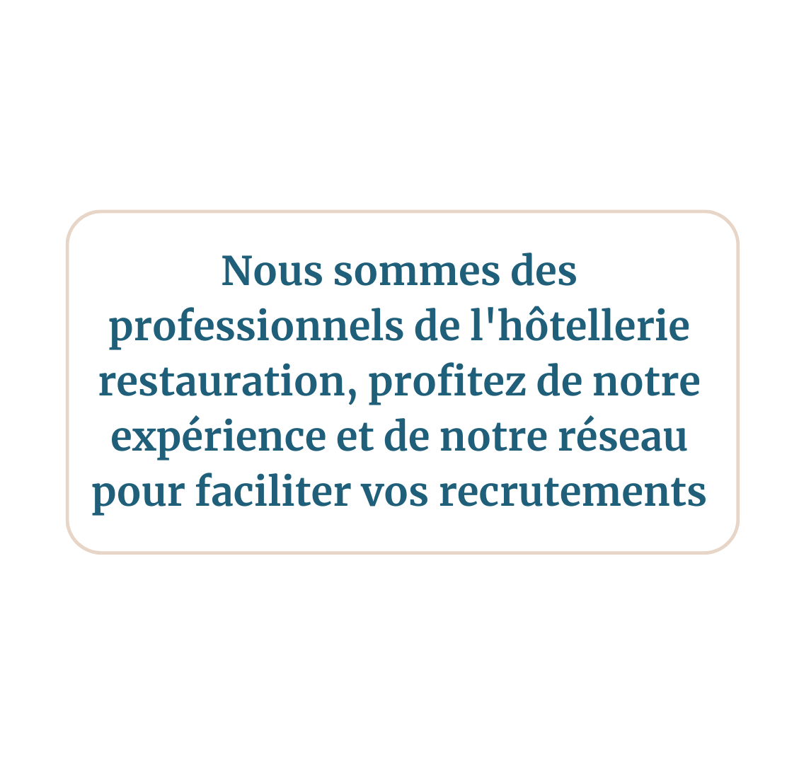 recrutement Hôtellerie